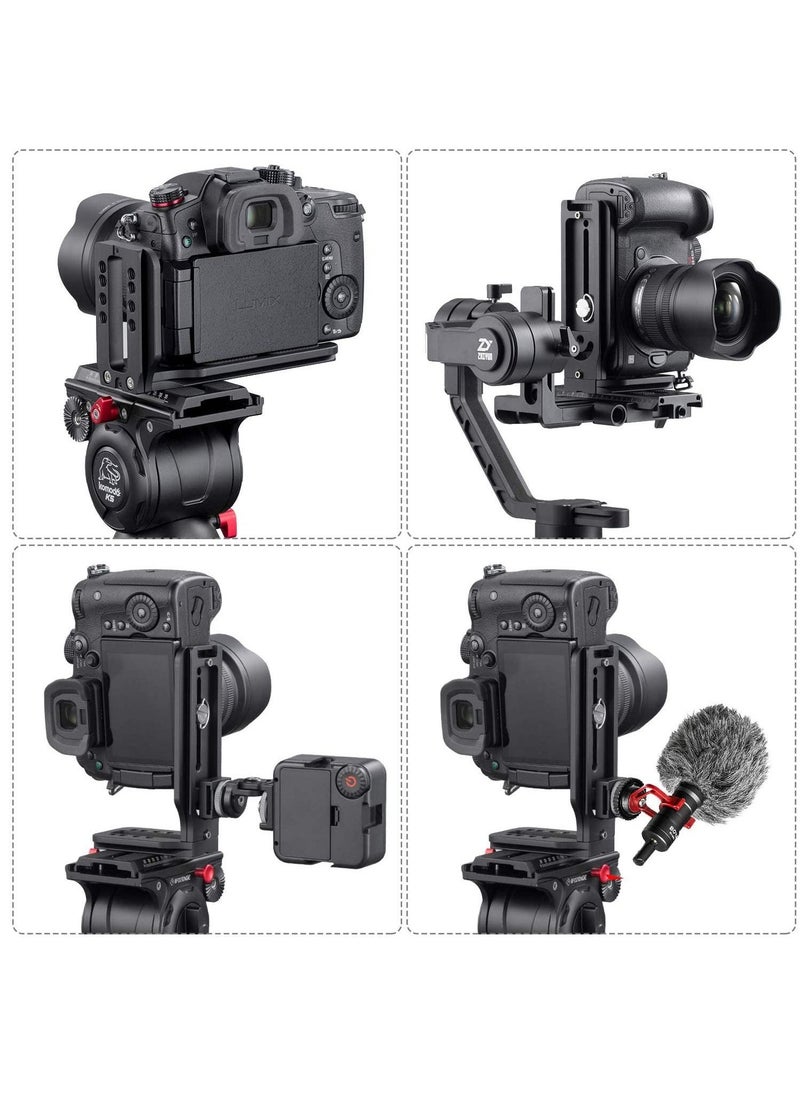 DSLR Camera L-type Quick Release Plate Vertical Horizontal Switching Tripod Quick Release Board Stabilizer Tripod Monopod