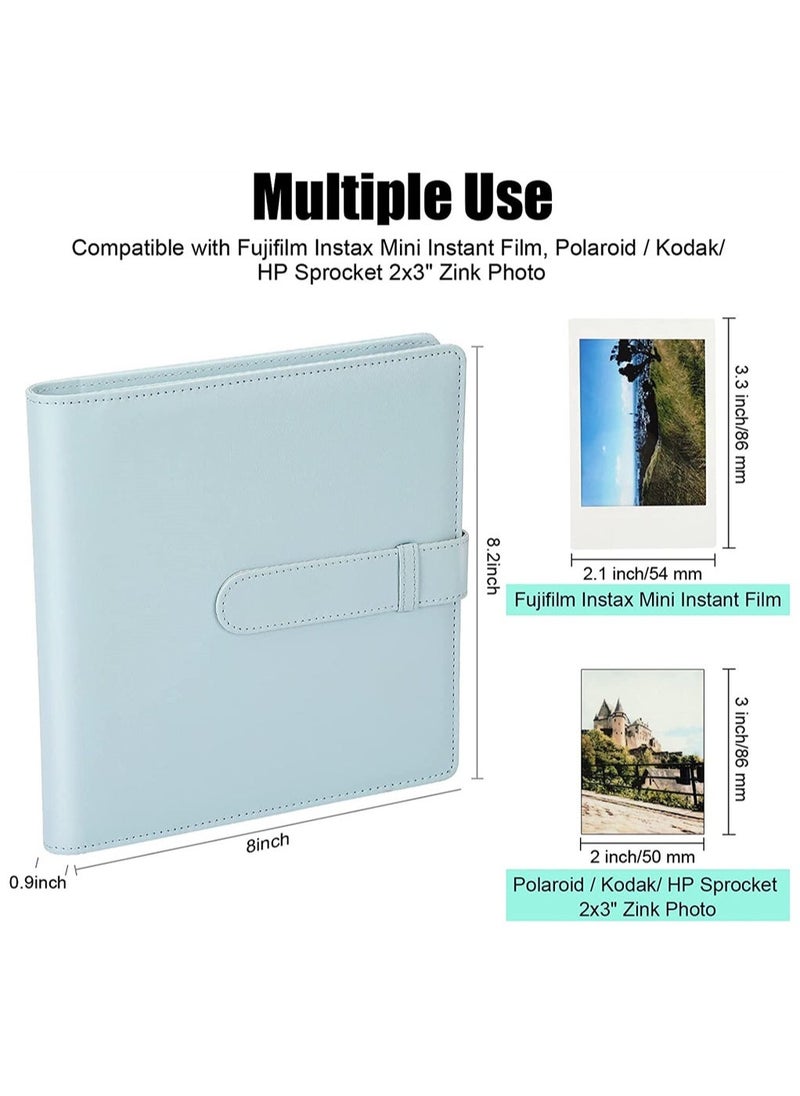 256 Pockets Photo Album for Fujifilm Instax Mini LiPlay 11 90 70 50S 26 25 9 8+ 8 7S Instant Camera for Mini Link SP-1 Printer for Polaroid Snap SnapTouch PIC-300 Z2300 Mint Zip Instant Camera Printer