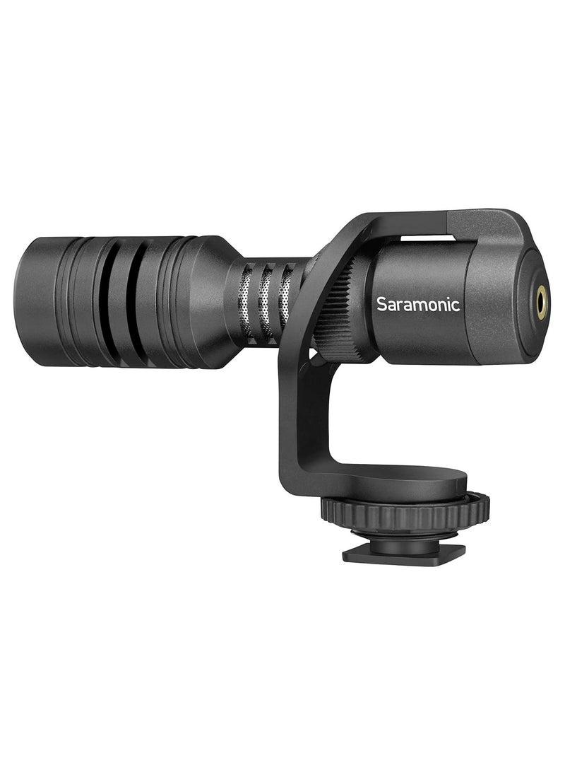 Saramonic Vmic Mini Compact Camera-Mount Shotgun Microphone for DSLR Cameras and Smartphones, VMICMINI