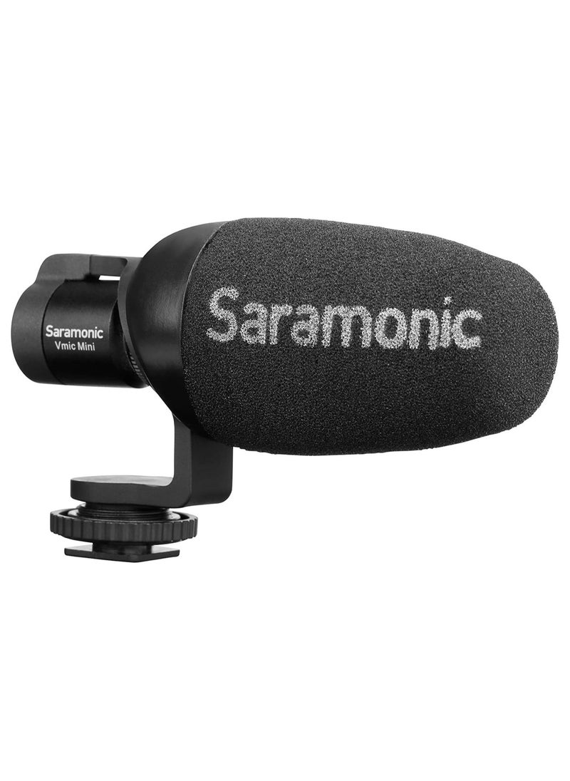 Saramonic Vmic Mini Compact Camera-Mount Shotgun Microphone for DSLR Cameras and Smartphones, VMICMINI