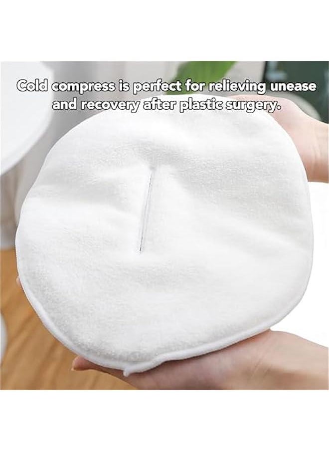 Hot Compress Face Towel Masks, Reusable Facial Steamer Towel, Facial Steamer Towel Mask Skin Care Spa Towel Mask, for Home Beauty Salon, 4Pcs