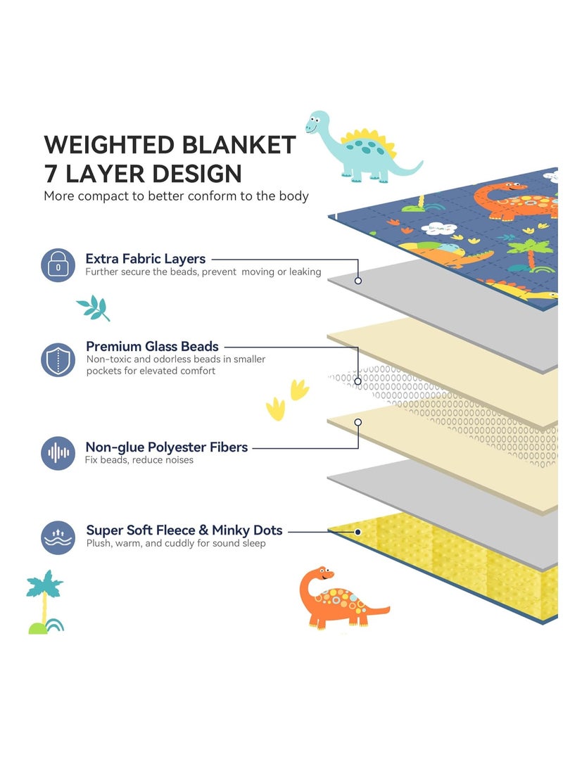 Nap Mat with Weighted Blanket