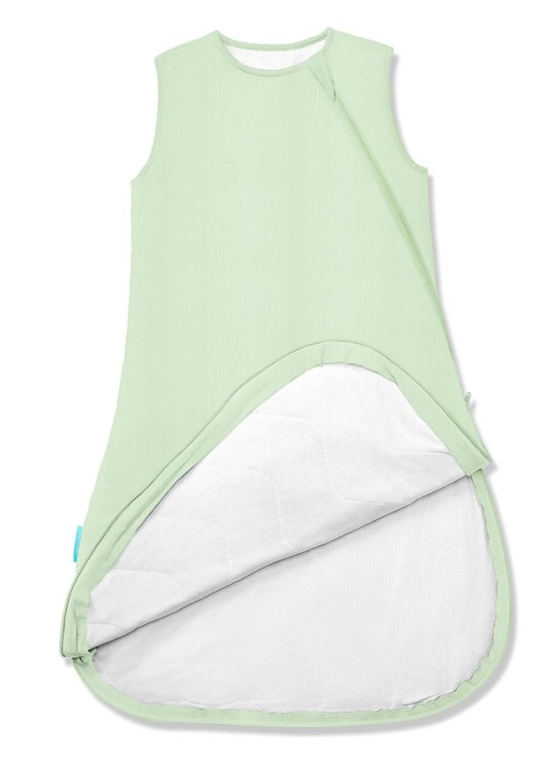 Supersoft Sleep Sack 1.0 TOG, Premium Bamboo Viscose Toddler Sleeping Bag, 2-Way Safe Zipper Sleepsacks 2-4T (Sage)