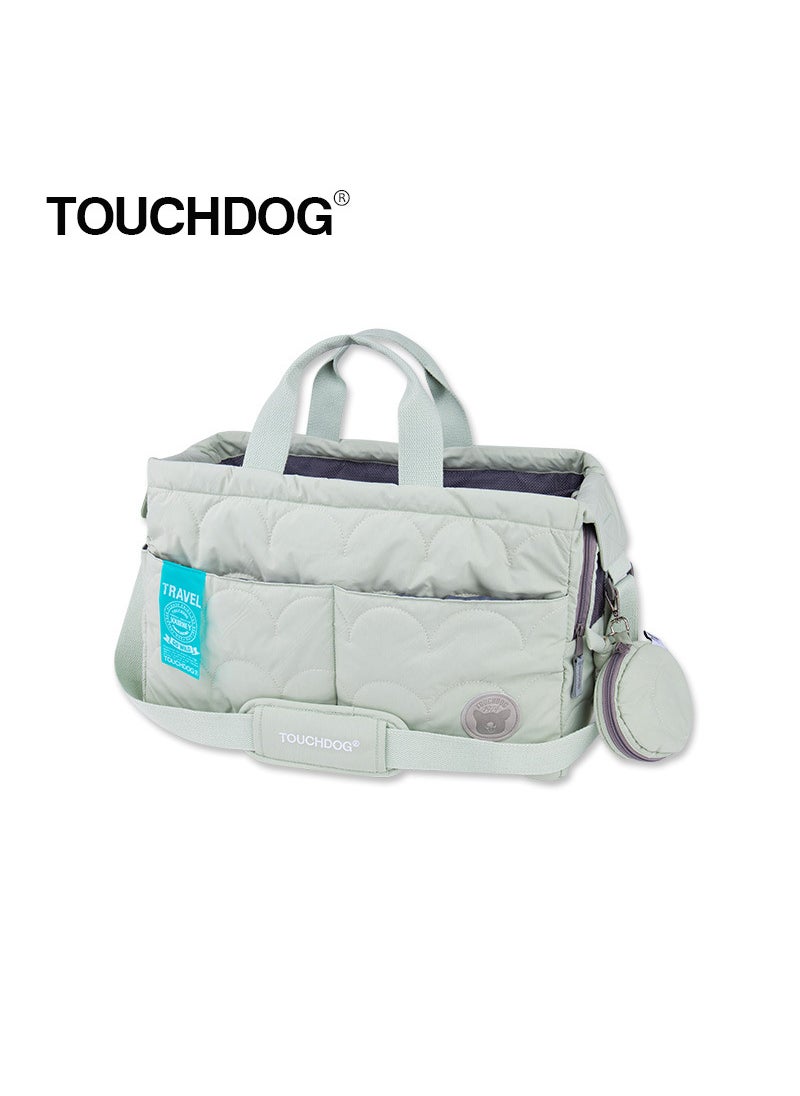 Touchdog Large Cat Carrier Backpack for Outdoors Bean Green