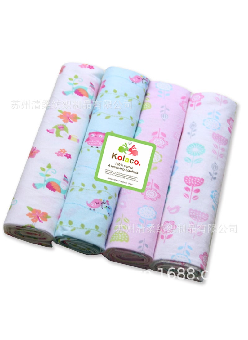 Cotton Infant Blanket 74x74cm Baby Bedding Swaddle 32#