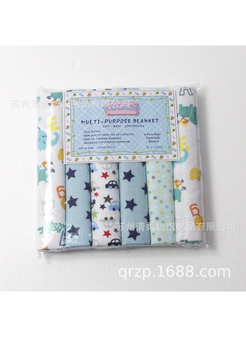 Infant Cotton Flannel Wrap Set KOLACO 6-Pack 25#