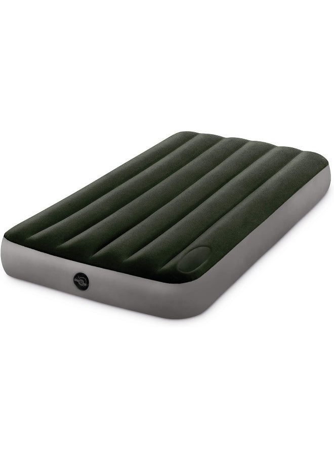 Dura-Beam Standard Series Downy Airbed With Built-In Foot Pump, Green, Twin