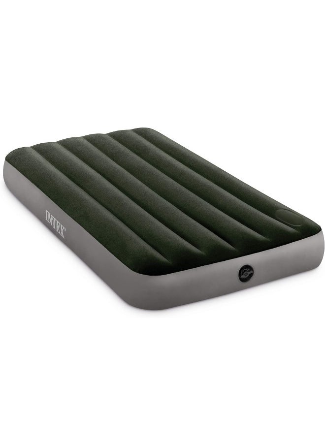 Dura-Beam Standard Series Downy Airbed With Built-In Foot Pump, Green, Twin