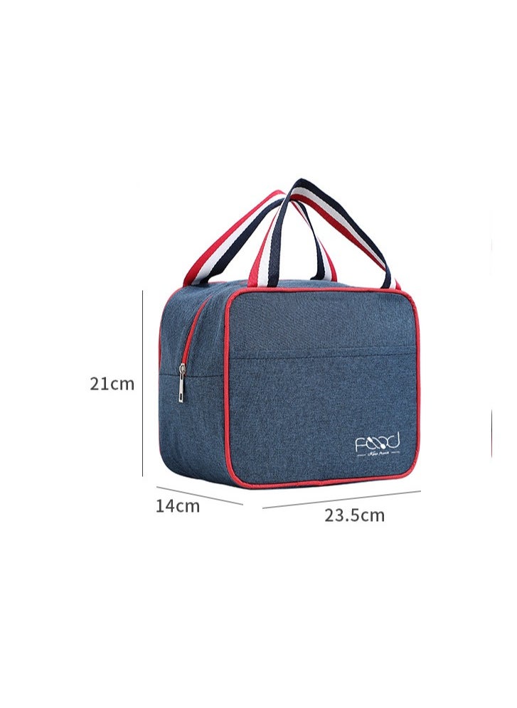 Square Portable Insulated Lunch Tote Bag