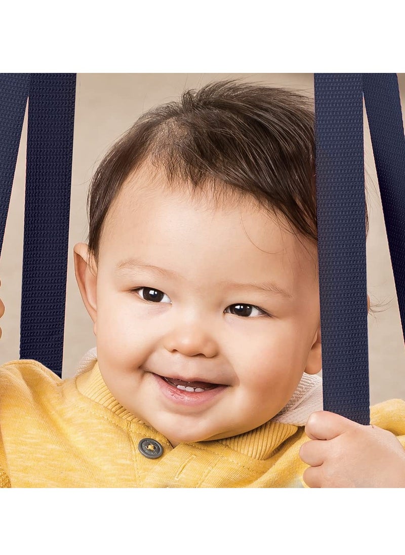 Evenflo Exersaucer Johnny Jumper Featuring Easy-to-Use Clamp Attachment for Quick and Tool-Free Set Up and Adjustable Straps to Customize the Height for Your Child, Owl