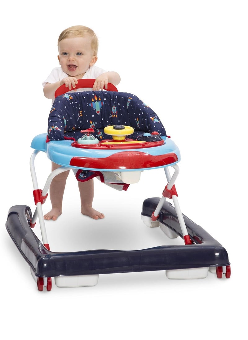 Delta Children First Exploration 2-in-1 Activity Walker, Lift Off