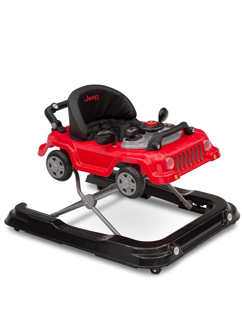 Jeep Classic Wrangler 3-in-1 Grow with Me Walker by Delta Children, Red