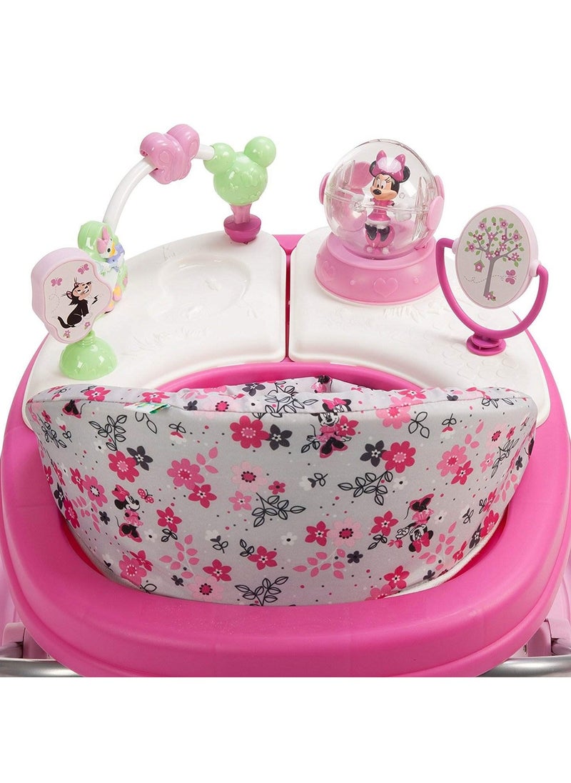 Disney Baby Minnie Mouse Music and Lights Baby Walker with Activity Tray (Garden Delight)