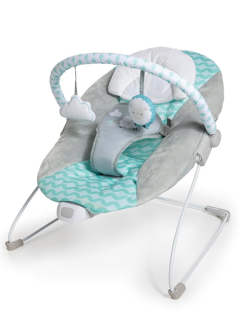 Ingenuity Ity Bouncity Bounce Vibrating Deluxe Baby Bouncer Seat, 0-6 Months Up to 20 lbs (Goji)