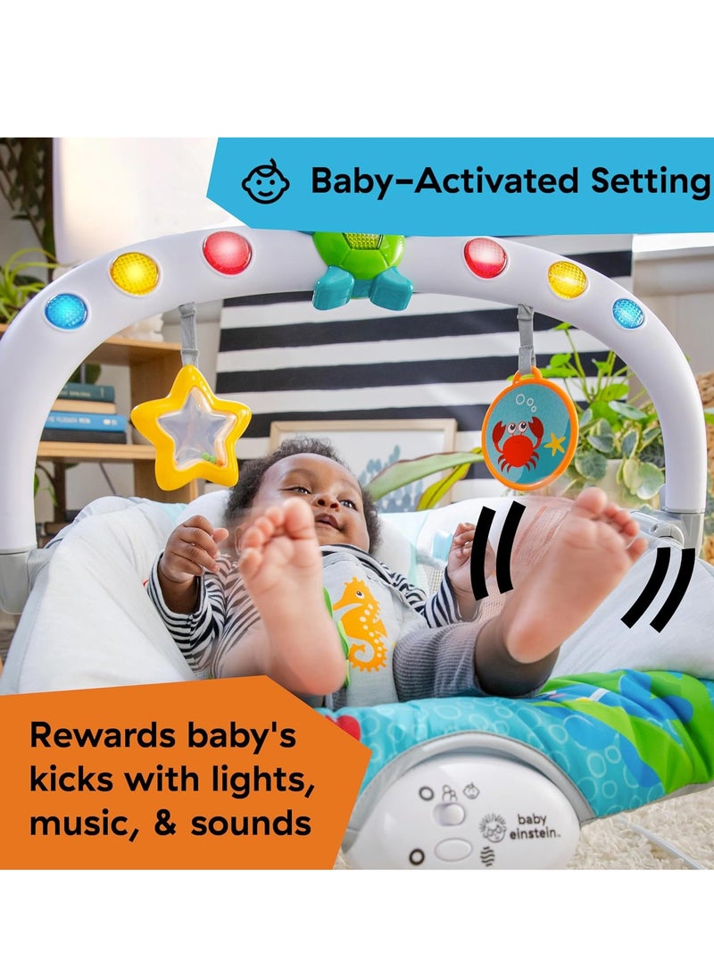 Baby Einstein Ocean Explorers Musical Bouncer Infant Seat, Kick to It Neptune, Unisex, for Ages 0-6 Months up to 20 lbs