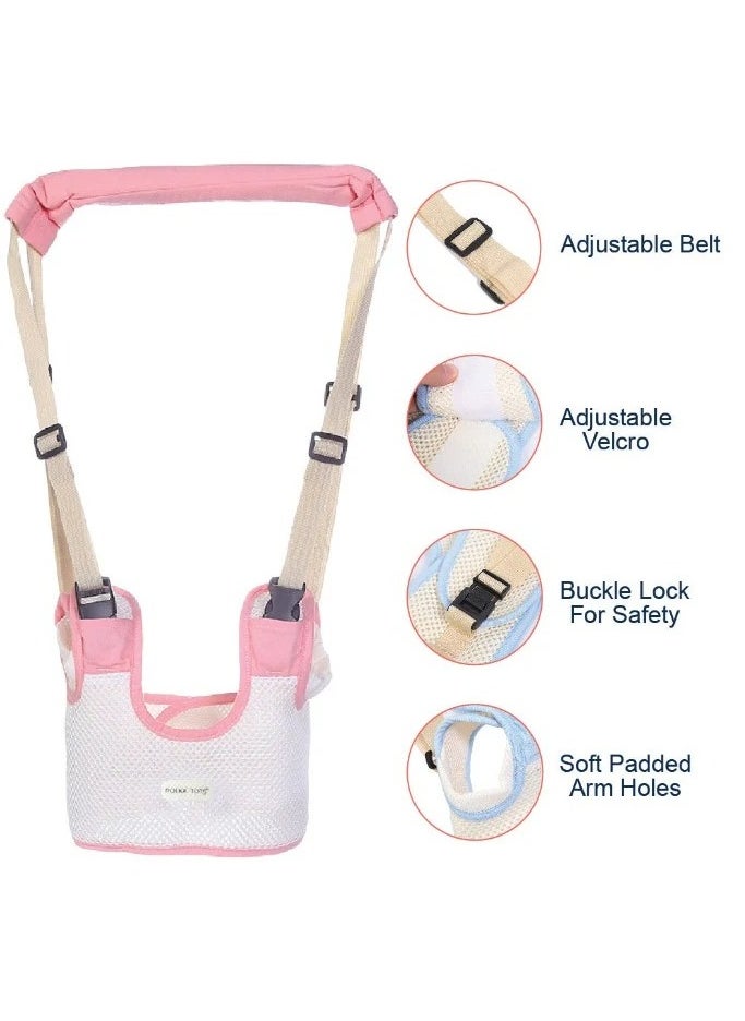 Polka Tots Walking Assistant Harness Toddler Leash - Pink