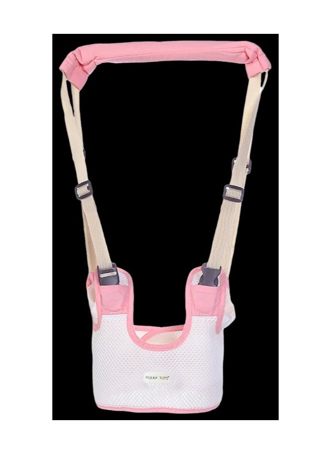 Polka Tots Walking Assistant Harness Toddler Leash - Pink