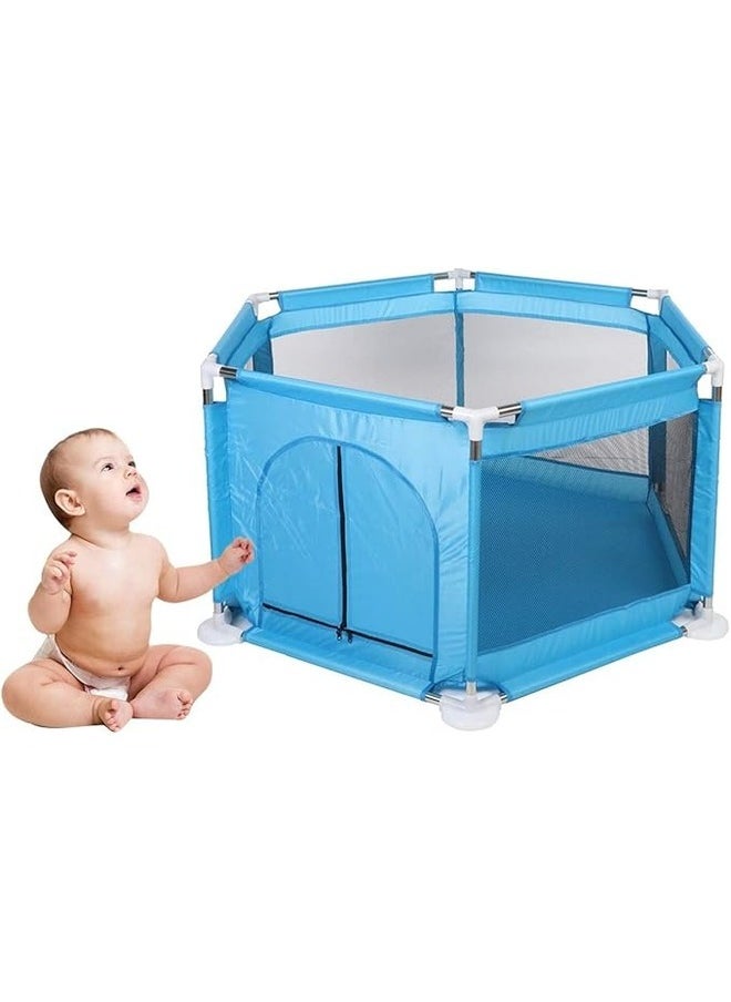 Hexagonal Baby Playpen & Ball Pool Safe Play Yard for Infants and Toddlers, Ideal for Crawling, Ball Pit Fun, and Active Playtime