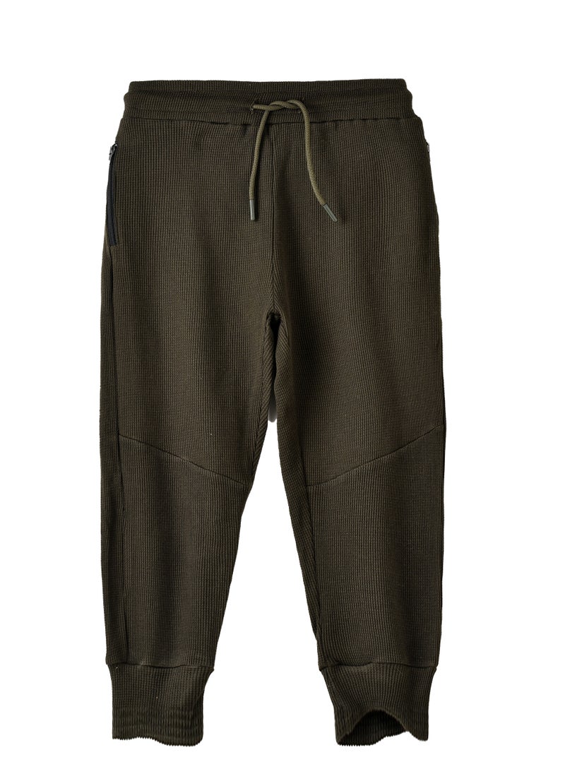 Boys Waffle Texture Jogger Pant