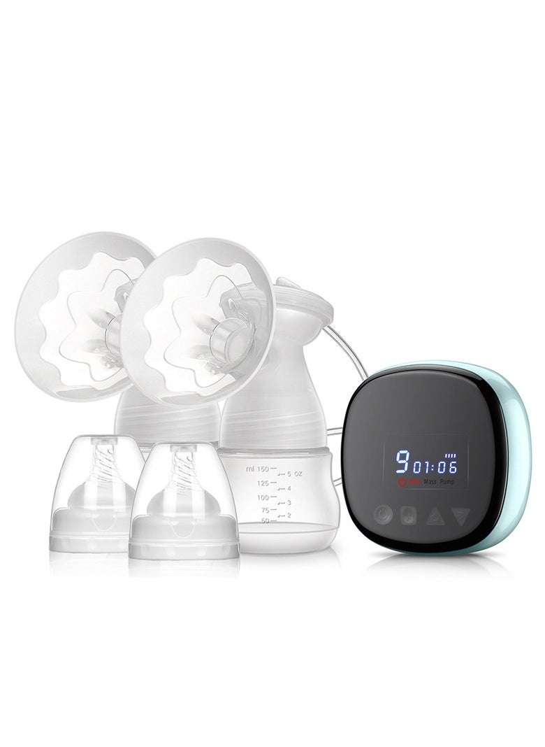 Electric Breast Pump with Bottle, Rechargeable Breast Pump 3 Modes and 27 Suction Levels, Quiet Breast Pump Portable with LED Touch Screen