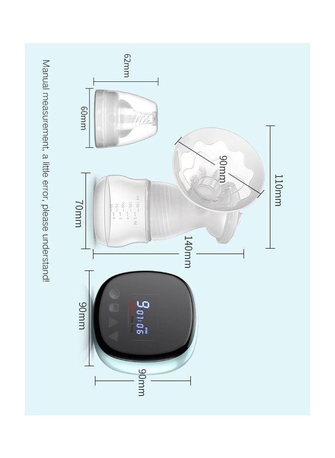 Electric Breast Pump with Bottle, Rechargeable Breast Pump 3 Modes and 27 Suction Levels, Quiet Breast Pump Portable with LED Touch Screen