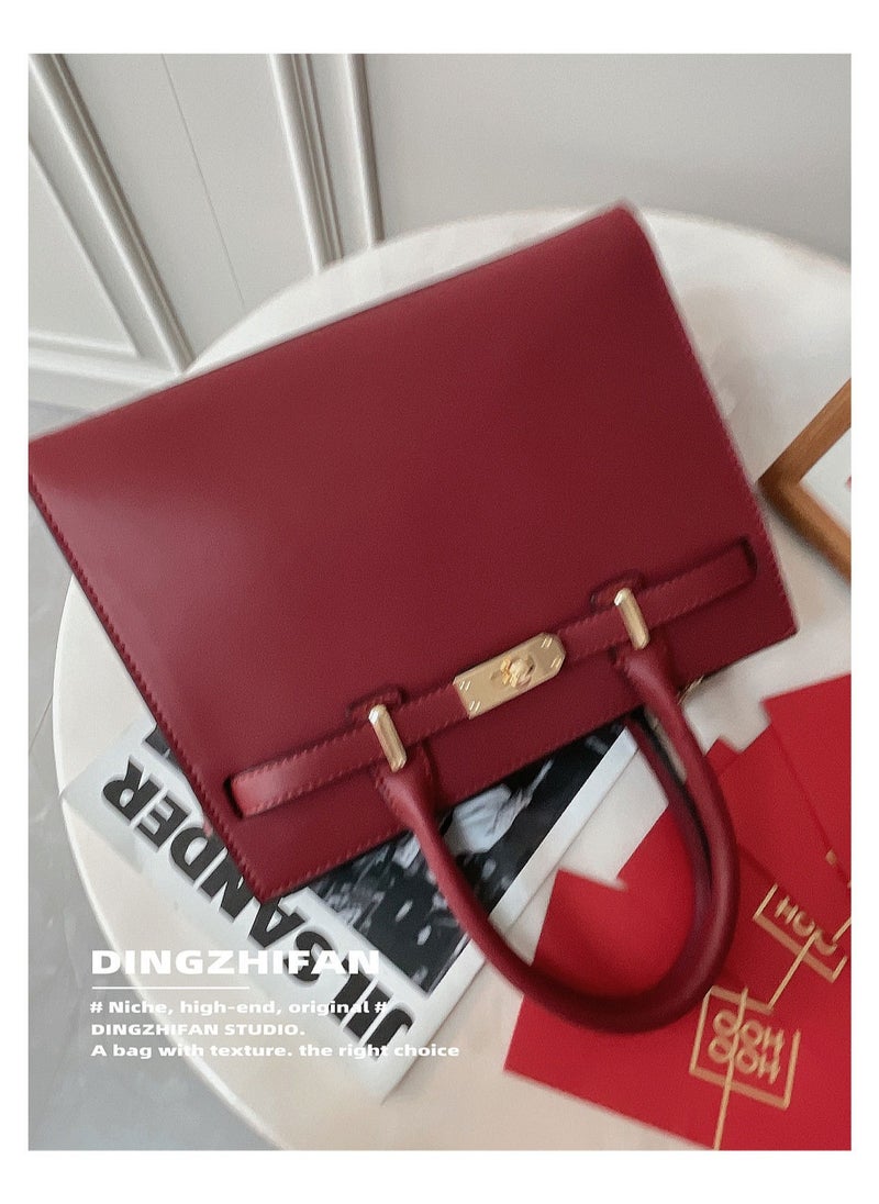 New Red Grand Wedding Bag For Middle-Aged Mothers With A Sense Of Luxury And Large Capacity Suitable For Mother-In-Law