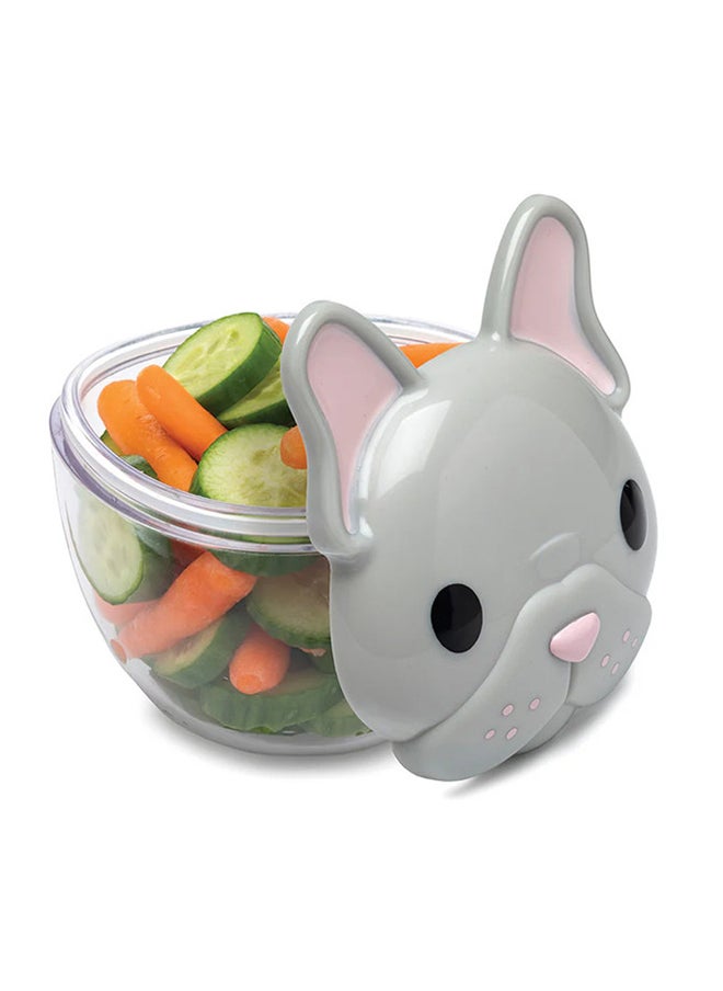 Snack Container With PCTG Base 232 Ml, 3 Pieces - Bulldog, Shark, Cat