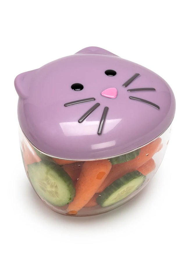 Snack Container With PCTG Base 232 Ml, 3 Pieces - Bulldog, Shark, Cat