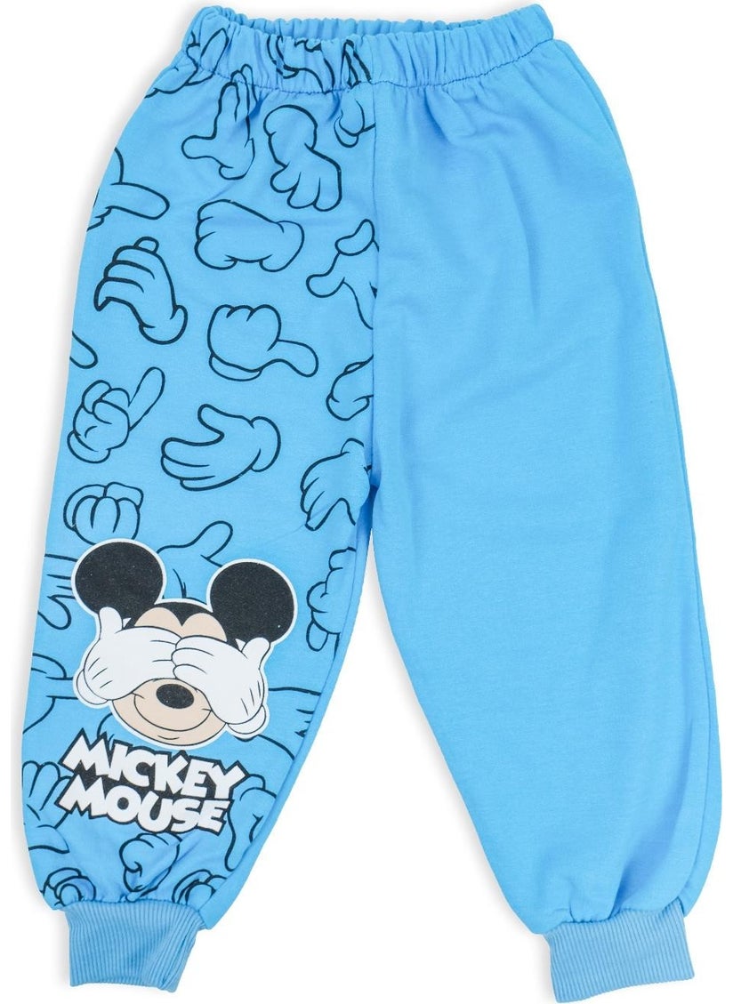 Boys Mickey Mouse Picture Printed 2-Piece Bottom Top Tracksuit Set