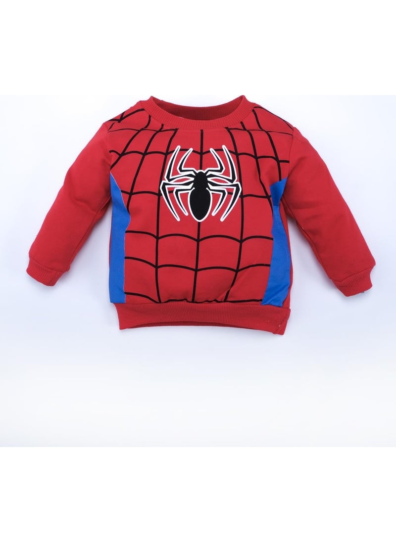 Boy Child Spiderman Spiderman 3ip 2-piece Bottom Top Tracksuit Set