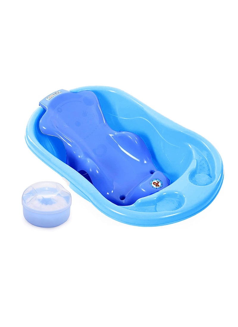 Sunbaby Buy 2 Get 1 (Sunbaby Splash Bathtub, Baby Sling with Powder Puff Free) - Blue