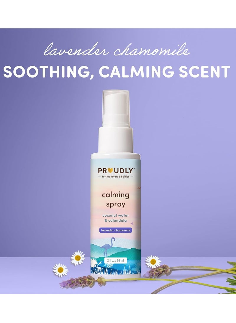 PROUDLY Calming Spray by Gabrielle Union & Dwyane Wade, Gentle Room, Linen & Skin Mist, Sleep Mist with Natural Fragrance, Lavender & Chamomile, 2-Pack (2 oz each)