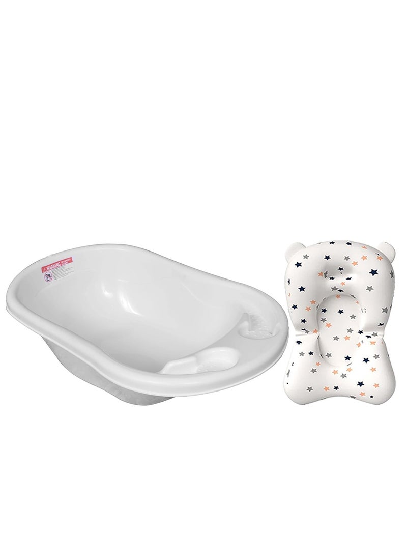 Sun baby Buy 1 Get 1 (Sun baby Splash Bathtub with Baby Cushion) - White