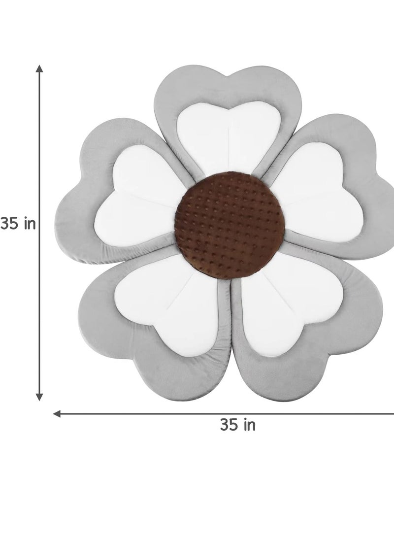 PandaEar Soft Baby Bath Flower for Sink Newborn, Portable Baby Bath Pad Bathtub Cushion, Safe Flower Tub Sink Bath Mat for Baby Infant