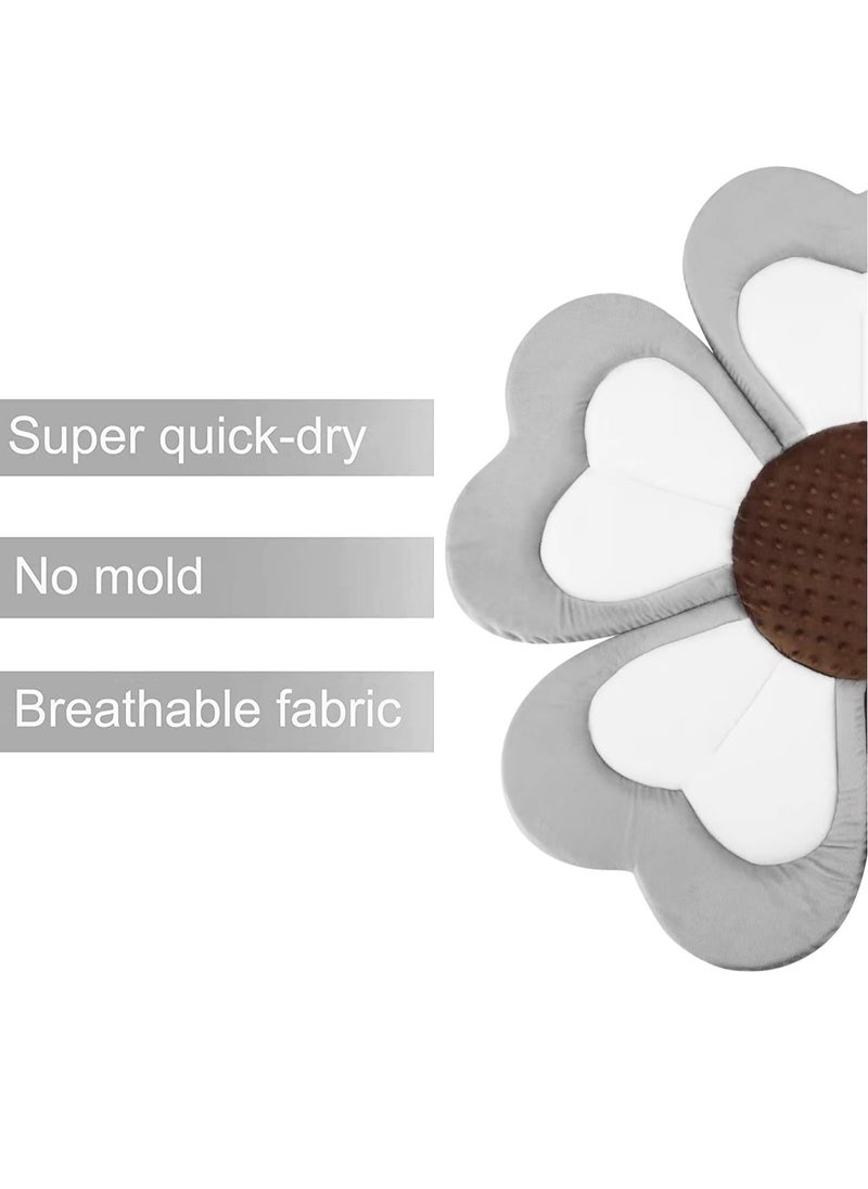 PandaEar Soft Baby Bath Flower for Sink Newborn, Portable Baby Bath Pad Bathtub Cushion, Safe Flower Tub Sink Bath Mat for Baby Infant