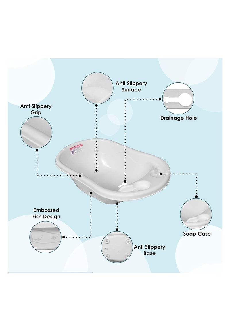 Sunbaby - Buy 1 Get 1 (Splash Bath Tub with Free 20pcs Disposable Changing mat- White