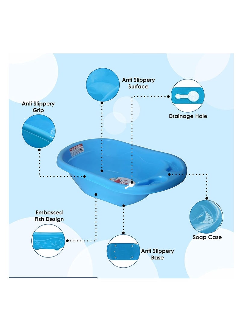 Sun baby - Buy 1 Get 1 (Splash Bathtub with Free 20pcs Disposable Changing mat- Blue