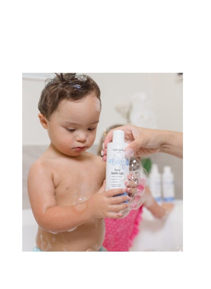 Baby Jolie Vapor Bubble Bath - Baby & Kids Bathing Aromatherapy for Stuffy Nose and Cough Relief, Made with Eucalyptus and Peppermint Extract, Natural Essential Oils, 7.5 oz