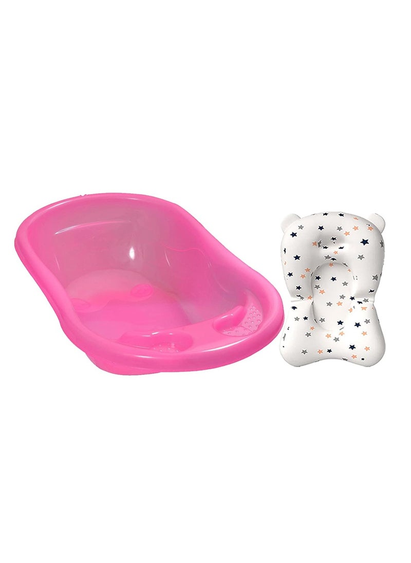 Sunbaby Buy 1 Get 1 (Sunbaby Splash Bathtub with Baby Cushion) - Pink