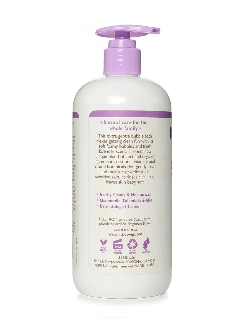 Little Twig Bubble Bath, Baby Bath Essential with Natural Plant Derived Formula, Vegan, Gluten-Free, Paraben-Free, Calming Lavender Scent, 17 fl. Oz