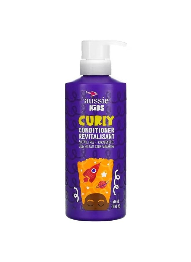 Aussie, Kids, Curly Conditioner Revitalisant, Sunny Tropical Scent, 16 fl oz (475 ml)