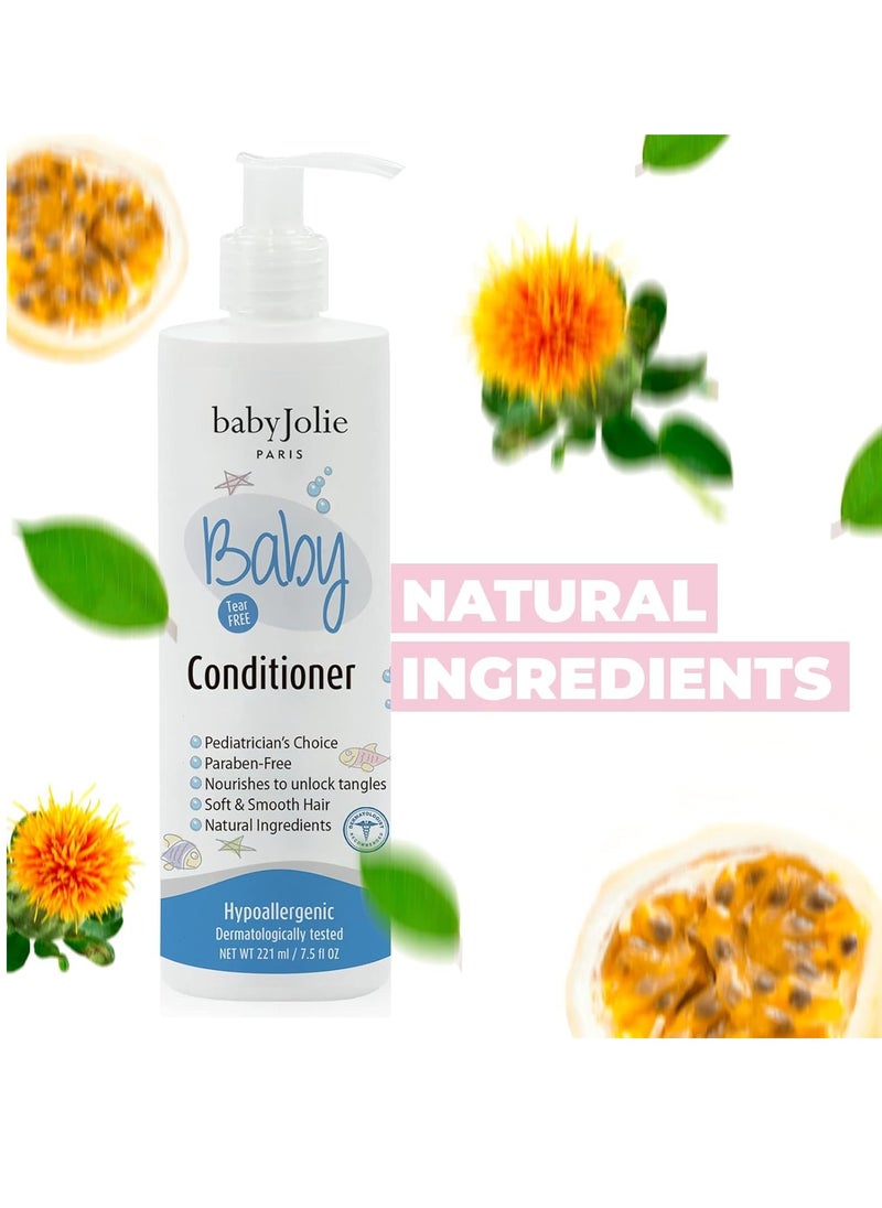 Baby Jolie Baby Hair Conditioner - Shea Butter Kids Conditioner, 7.5oz (221ml)