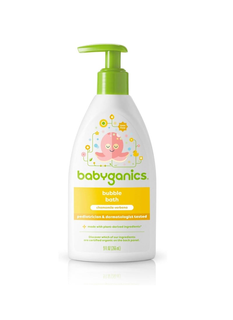 BabyGanics, Bubble Bath, Chamomile Verbena, 9 fl oz (266 ml)