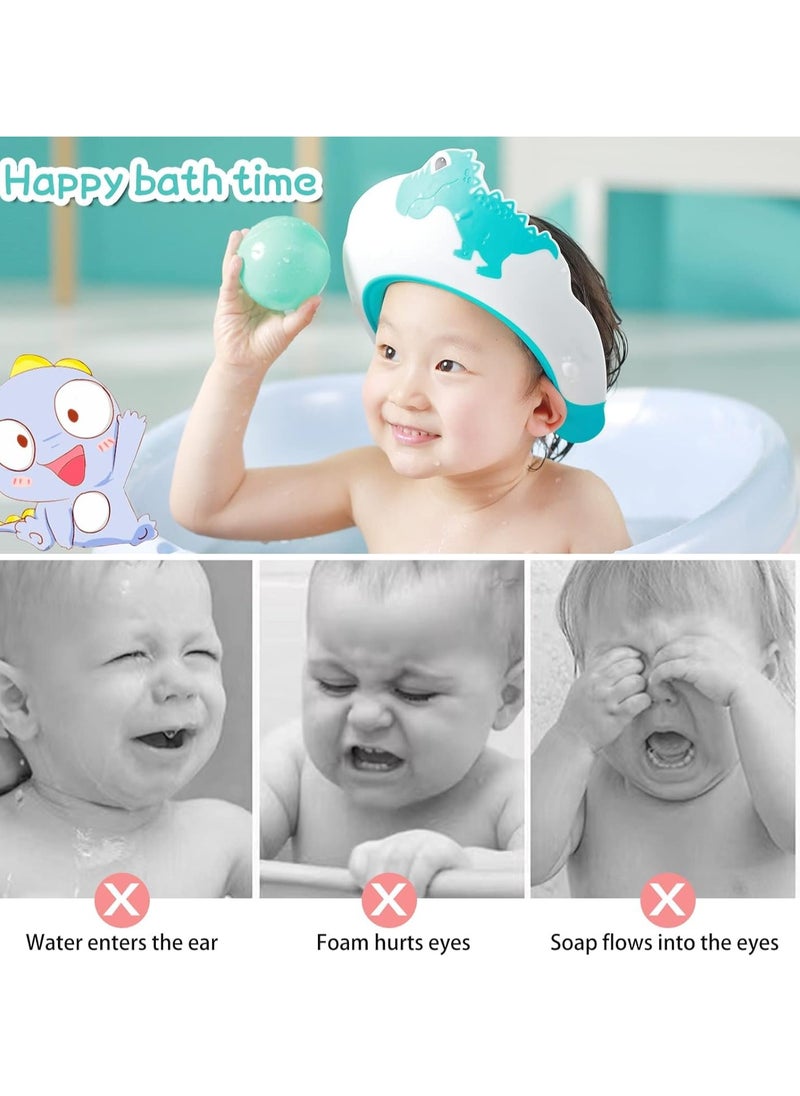 Baby Shower Cap, Kids Shampoo Shower Bath Cap for Kids, Baby Hair Washing Shield Adjustable Bath Visor Face Shield for Toddler Kids Boys Girls Shower Hat to Stop Water in Eyes