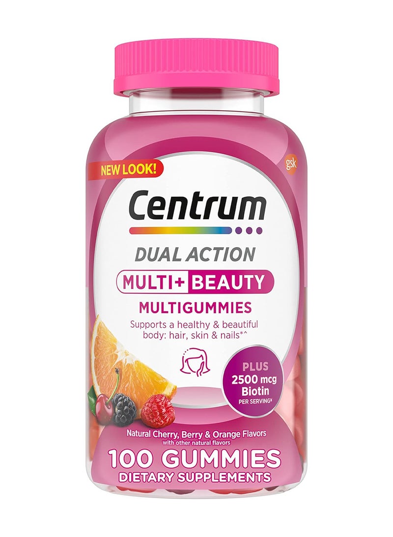 Multi Beauty Multigummies Natural Cherry Berry & Orange100 Gummies