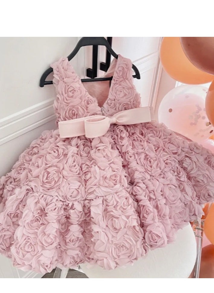 Sweet And Lovely Fluffy Princess Dress For Girls