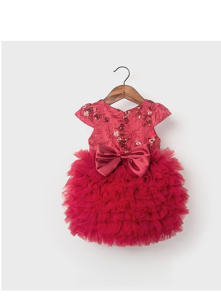 Sweet And Lovely Fluffy Princess Dress For Girls