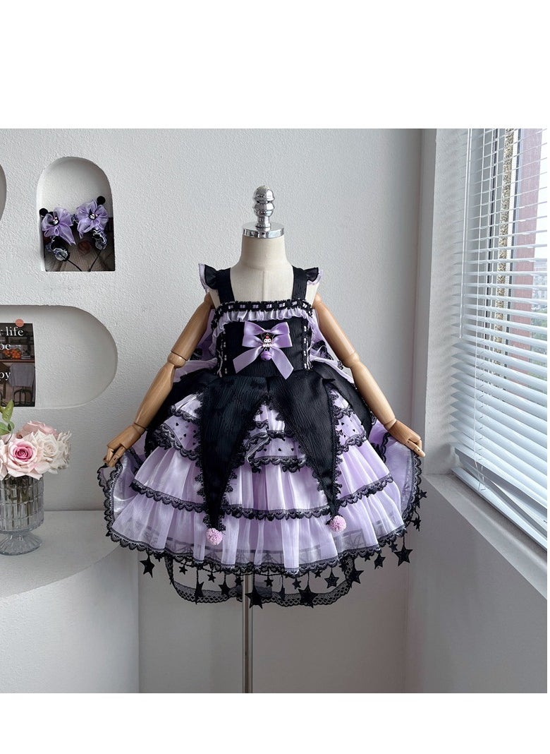 Girls' Dress, Stylish Cartoon Princess Dress, Fluffy Skirt