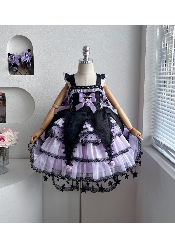 Girls' Dress, Stylish Cartoon Princess Dress, Fluffy Skirt