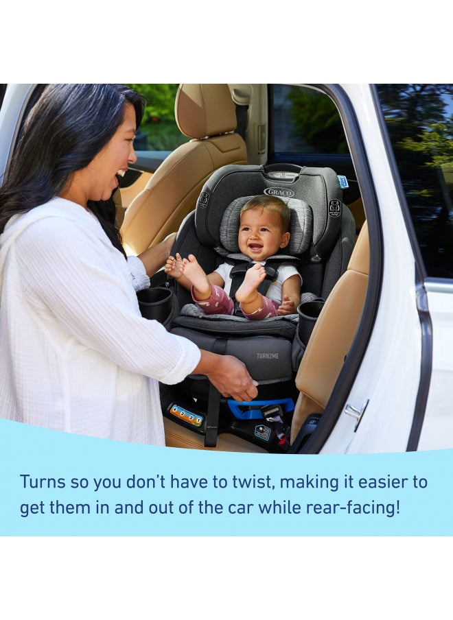 Turn2Me 3-In-1 Car Seat With Rotating Feature, Highback Booster, For Newborn To Toddler Up To 100Lbs, In Manchester